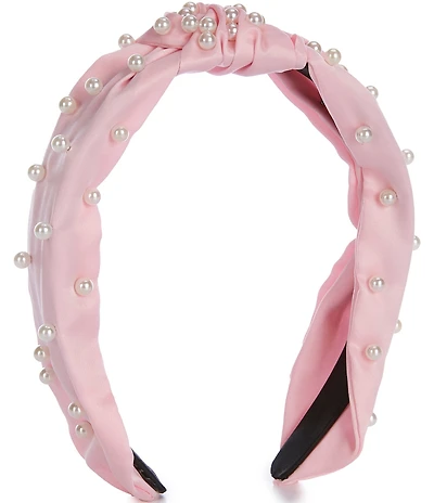 GB Girls Satin Pearled Headband