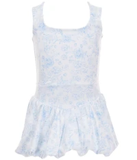GB Girls Scoop Neck Printed Sunday Bubble Dress