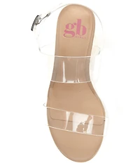 GB Girls' Shaylee Vinyl Block Heel Sandals (Youth)