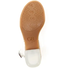 GB Girls' Shaylee Vinyl Block Heel Sandals (Youth)