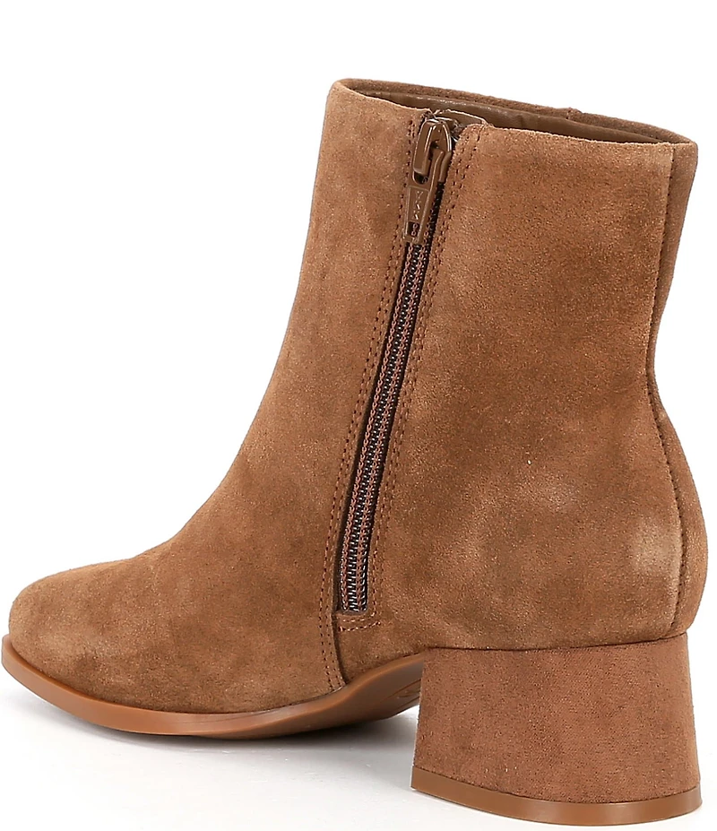 GB Girls' Shirley Suede Block Heel Booties (Youth)