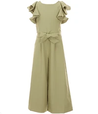 GB Little Girls Ruffle Sleeve Jumpsuit