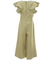 GB Little Girls Ruffle Sleeve Jumpsuit