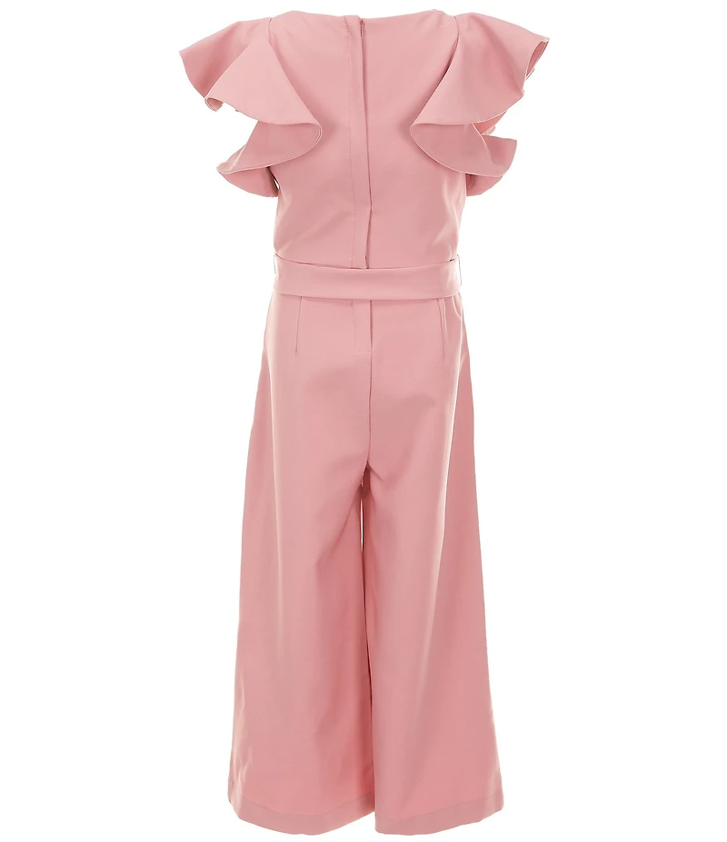 GB Little Girls Ruffle Sleeve Jumpsuit