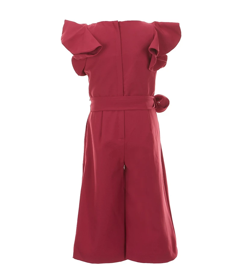 GB Little Girls Ruffle Sleeve Jumpsuit