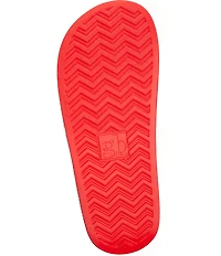 GB Girls' Starry American Flag Mismatch Stars and Stripe Slides (Toddler)