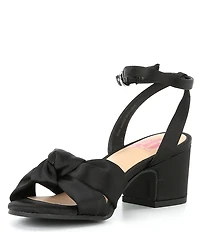 GB Girls' Tess Satin Knotted Dress Heels (Youth)