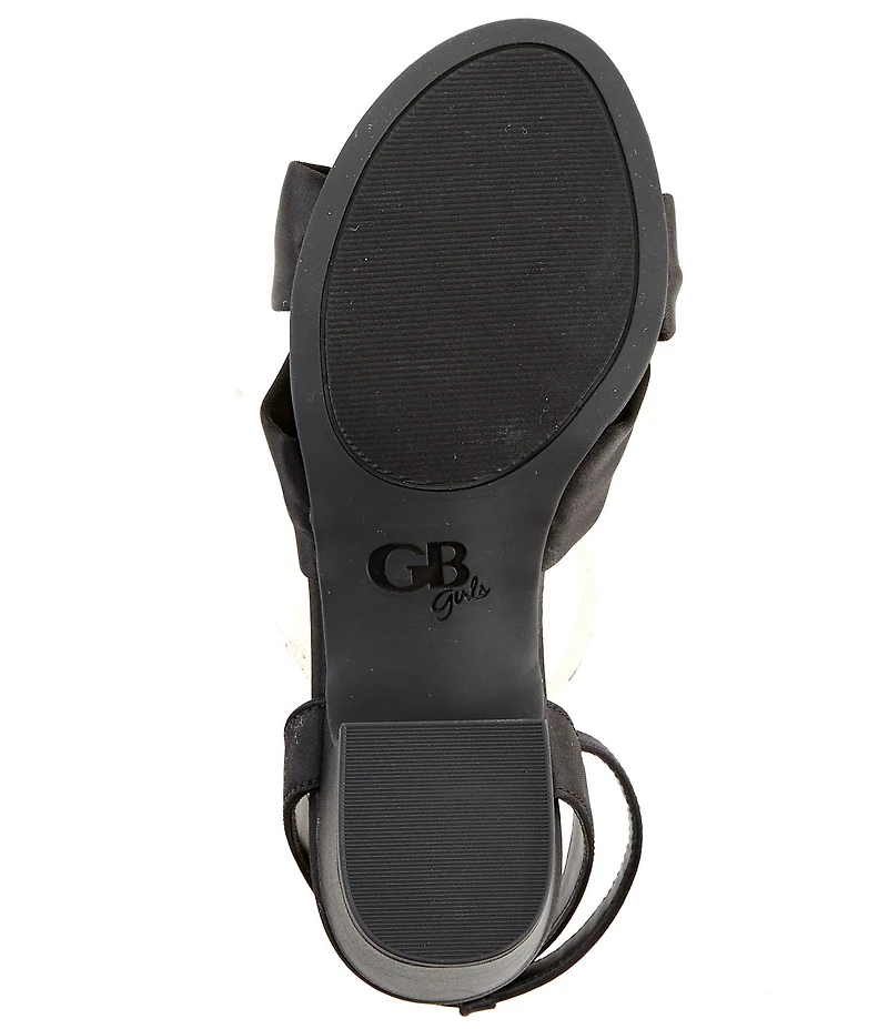 GB Girls' Tess Satin Knotted Dress Heels (Youth)