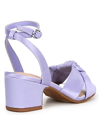 GB Girls' Tess Satin Knotted Dress Heels (Youth)