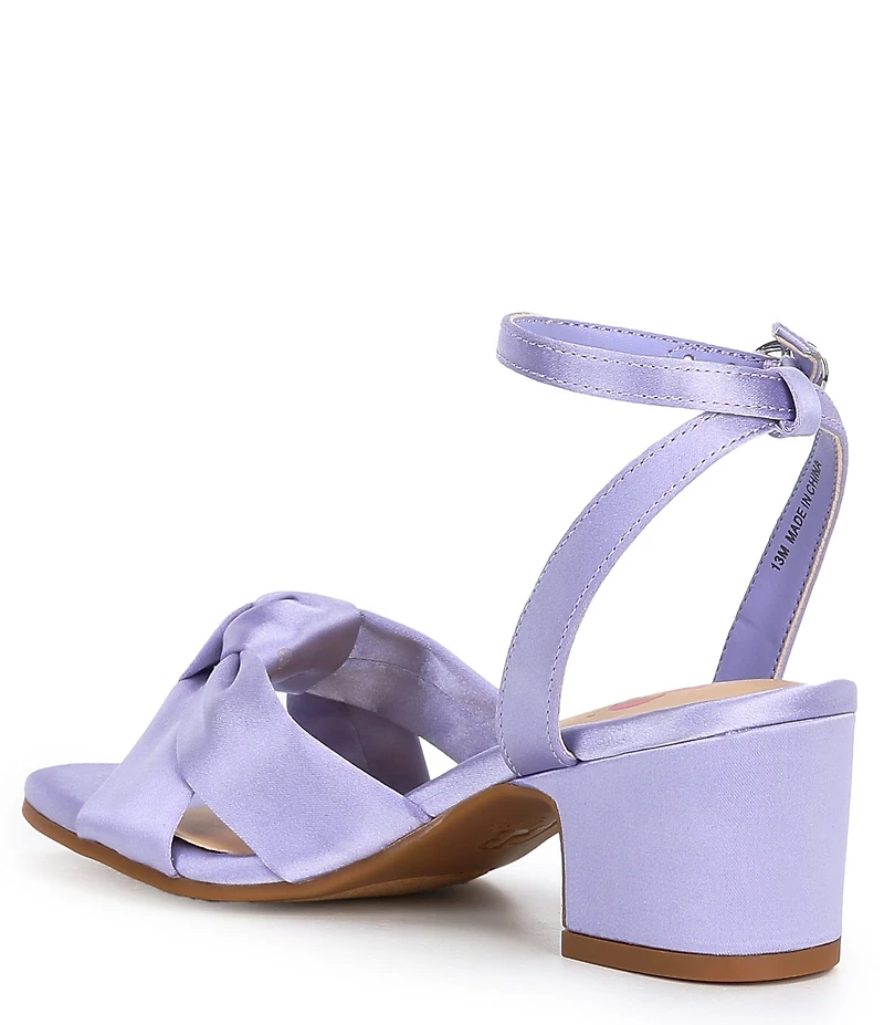 GB Girls' Tess Satin Knotted Dress Heels (Youth)