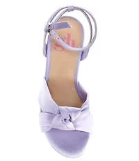 GB Girls' Tess Satin Knotted Dress Heels (Youth)