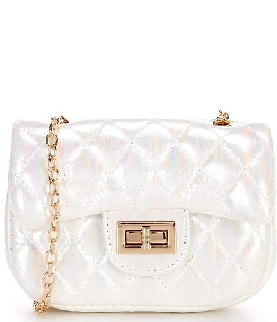 GB Iridescent Glitter Crossbody Handbag