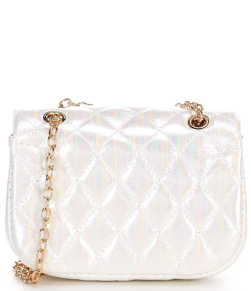 GB Iridescent Glitter Crossbody Handbag