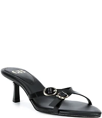 GB Go-See Leather X-Band Strappy Mini Buckle Sandals