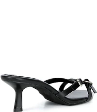 GB Go-See Leather X-Band Strappy Mini Buckle Sandals