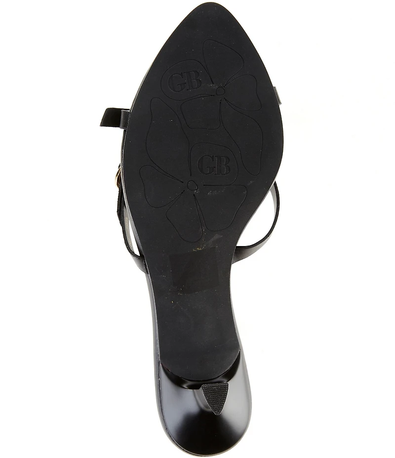 GB Go-See Leather X-Band Strappy Mini Buckle Sandals