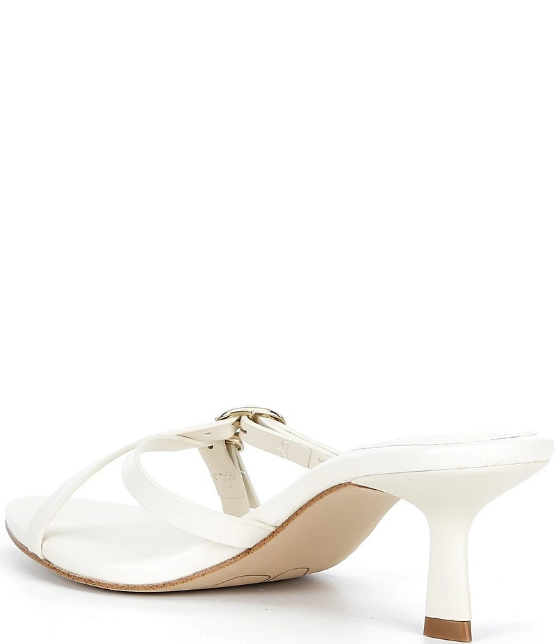 GB Go-See Leather X-Band Strappy Mini Buckle Sandals