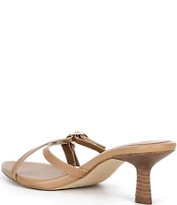 GB Go-See Leather X-Band Strappy Mini Buckle Sandals