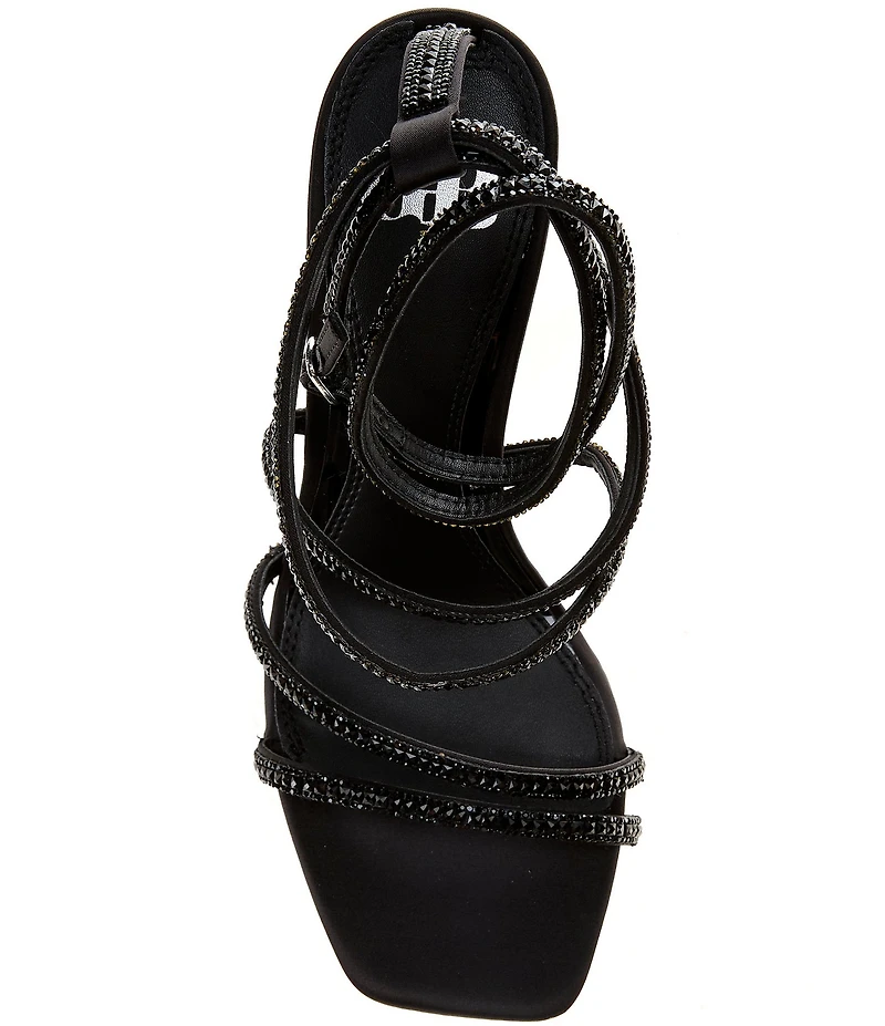 GB Golden-Hour 2 Glitter Strappy Ankle Strap Dress Sandals