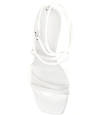 GB Golden-Hour Patent Strappy Ankle Strap Dress Sandals