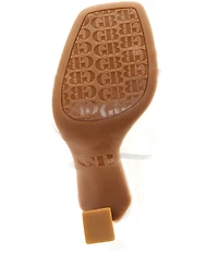 GB Golden-Hour Patent Strappy Ankle Strap Dress Sandals