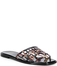 GB Gum-Drop Tortoise Jelly Slip On Sandals