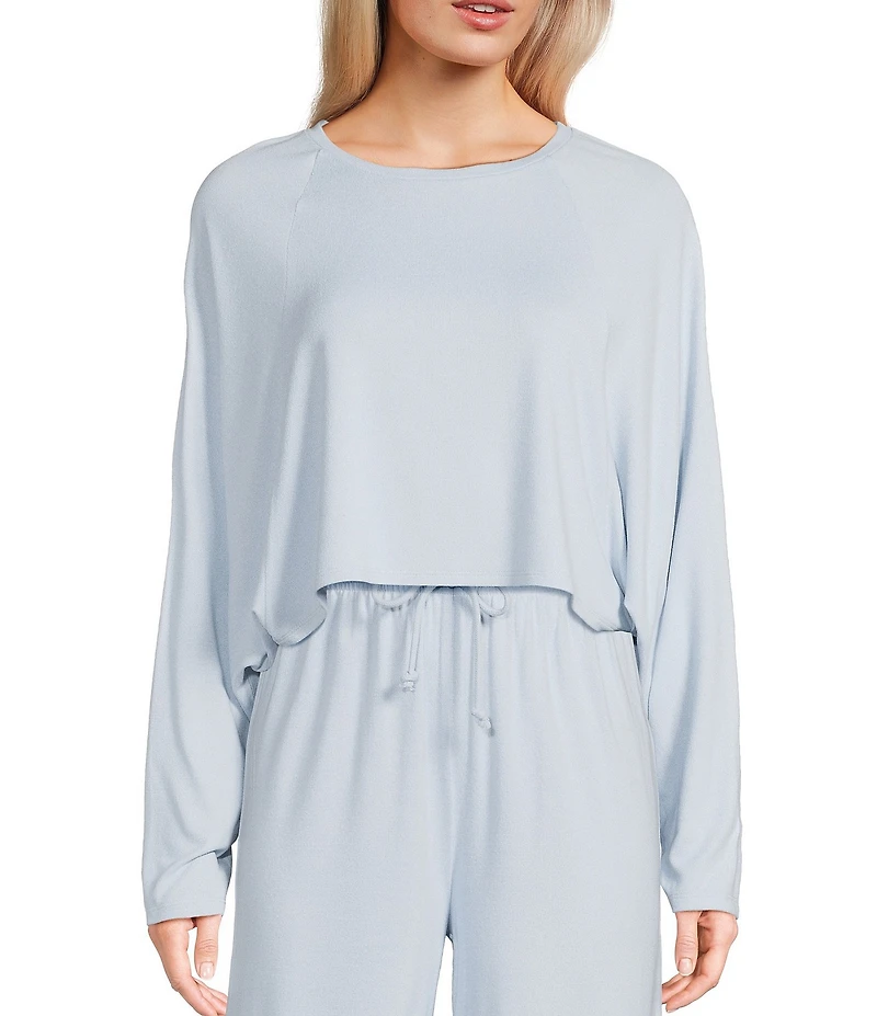 GB Hacci Batwing Cropped Coordinating Pullover Top