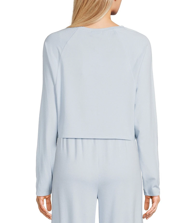 GB Hacci Batwing Cropped Coordinating Pullover Top