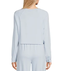 GB Hacci Batwing Cropped Coordinating Pullover Top