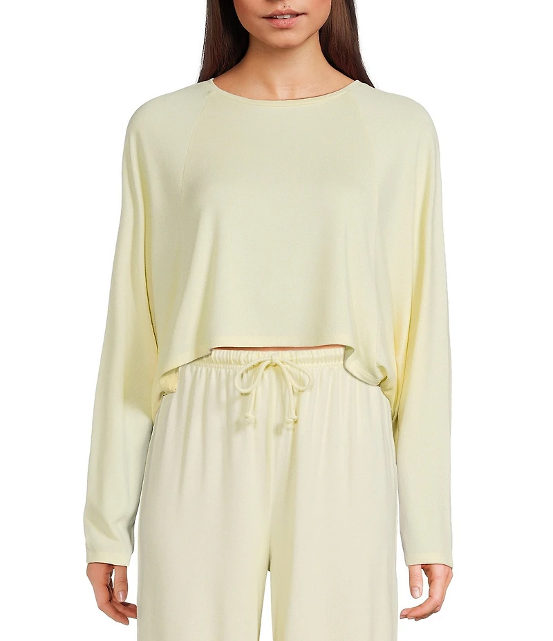 GB Hacci Batwing Cropped Coordinating Pullover Top