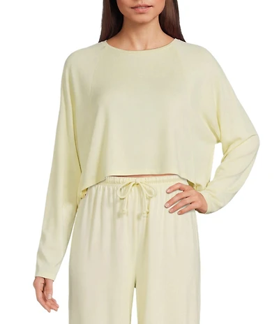 GB Hacci Batwing Cropped Coordinating Pullover Top