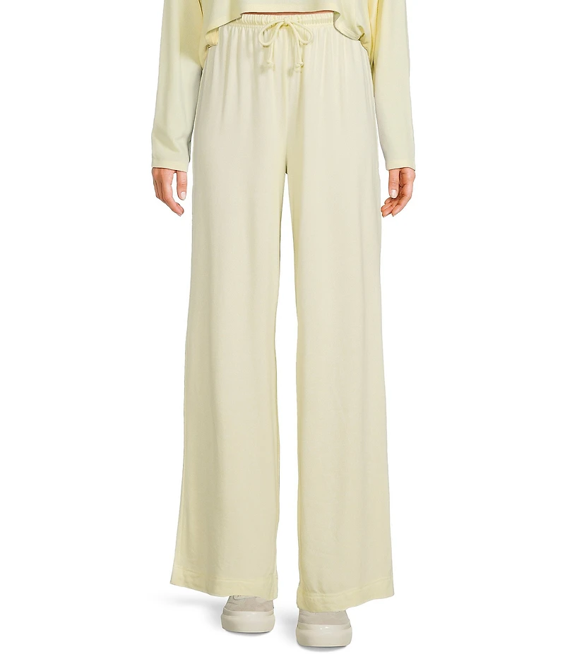 GB Hacci Wide Leg Coordinating Drawstring Pants