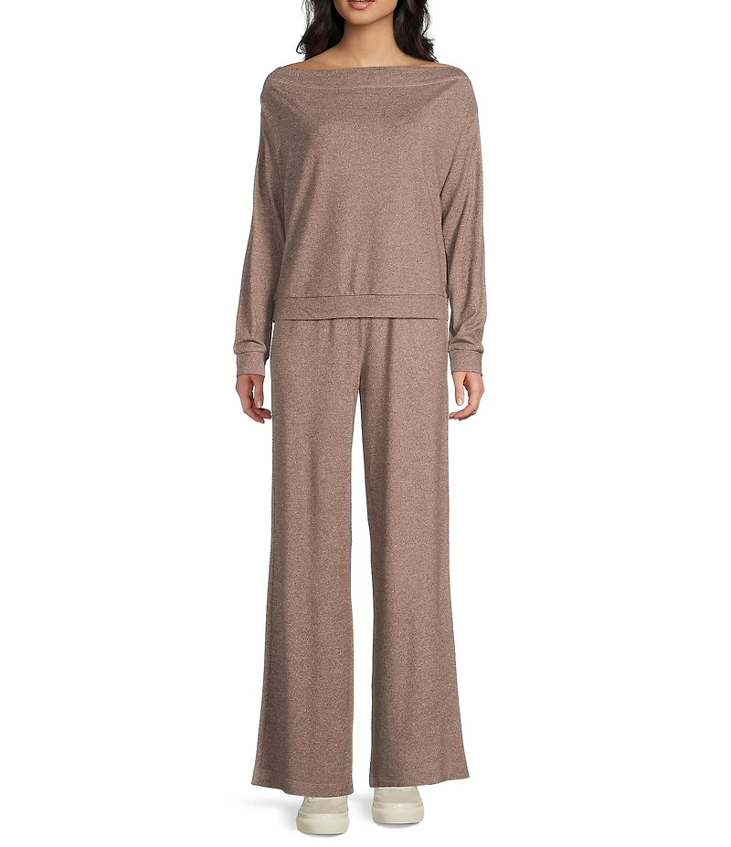 GB Hacci Wide Leg Coordinating Drawstring Pants