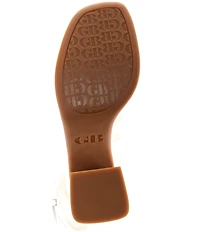 GB Happy-Hour Leather Platform Ankle Strap Dress Sandals