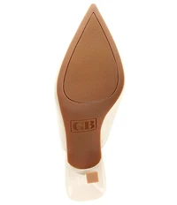 GB Heart-Eyes Leather Heart Ornament Dress Mules