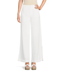 GB High Waisted Wide Leg Linen Pants