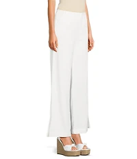 GB High Waisted Wide Leg Linen Pants
