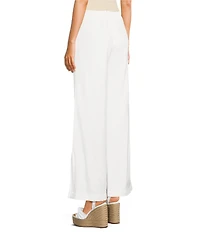 GB High Waisted Wide Leg Linen Pants