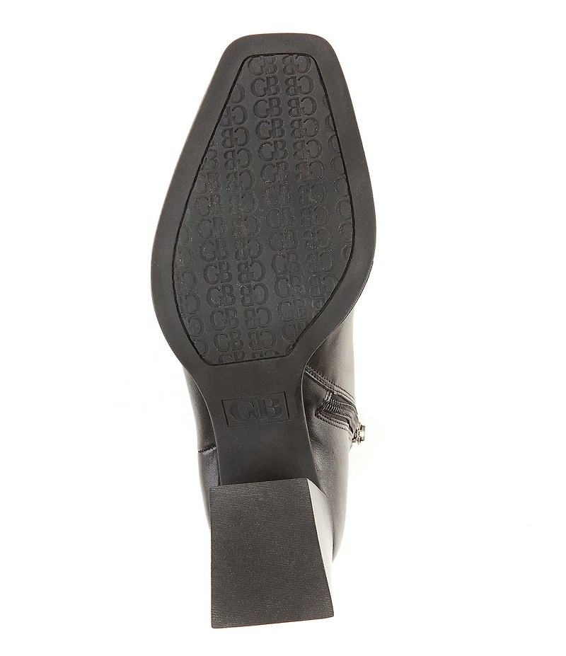 GB Holy-Grail Leather Block Heel Booties