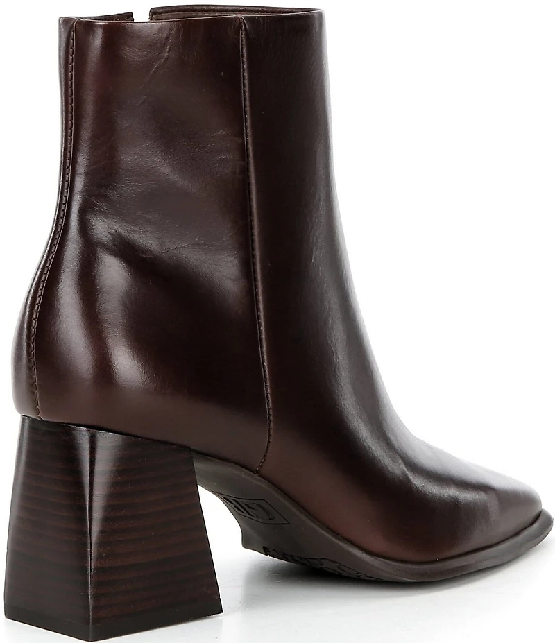 GB Holy-Grail Leather Block Heel Booties
