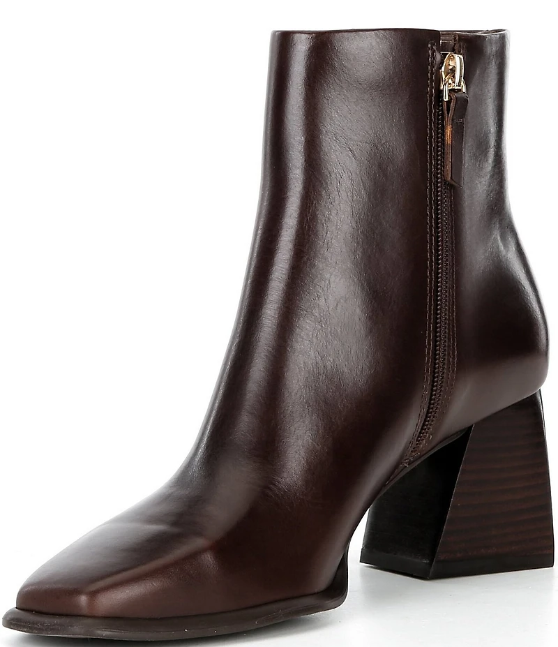 GB Holy-Grail Leather Block Heel Booties
