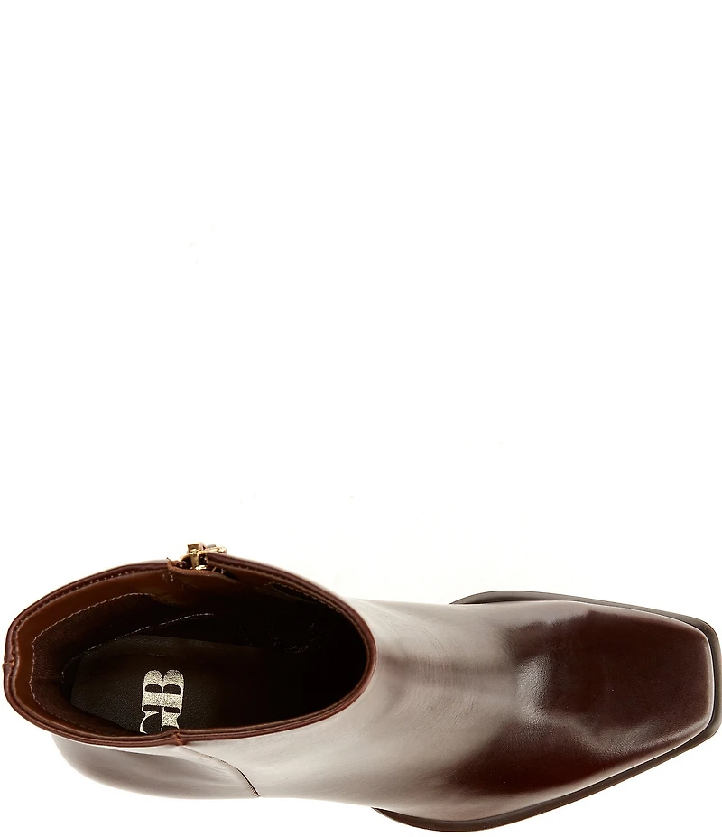 GB Holy-Grail Leather Block Heel Booties