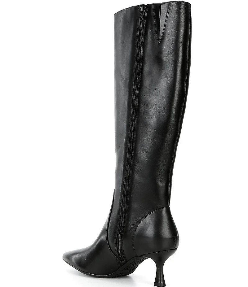 GB It-Girl Leather Pointed Toe Tall Boots