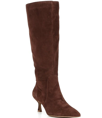 GB It-Girl Suede Pointed Toe Tall Boots