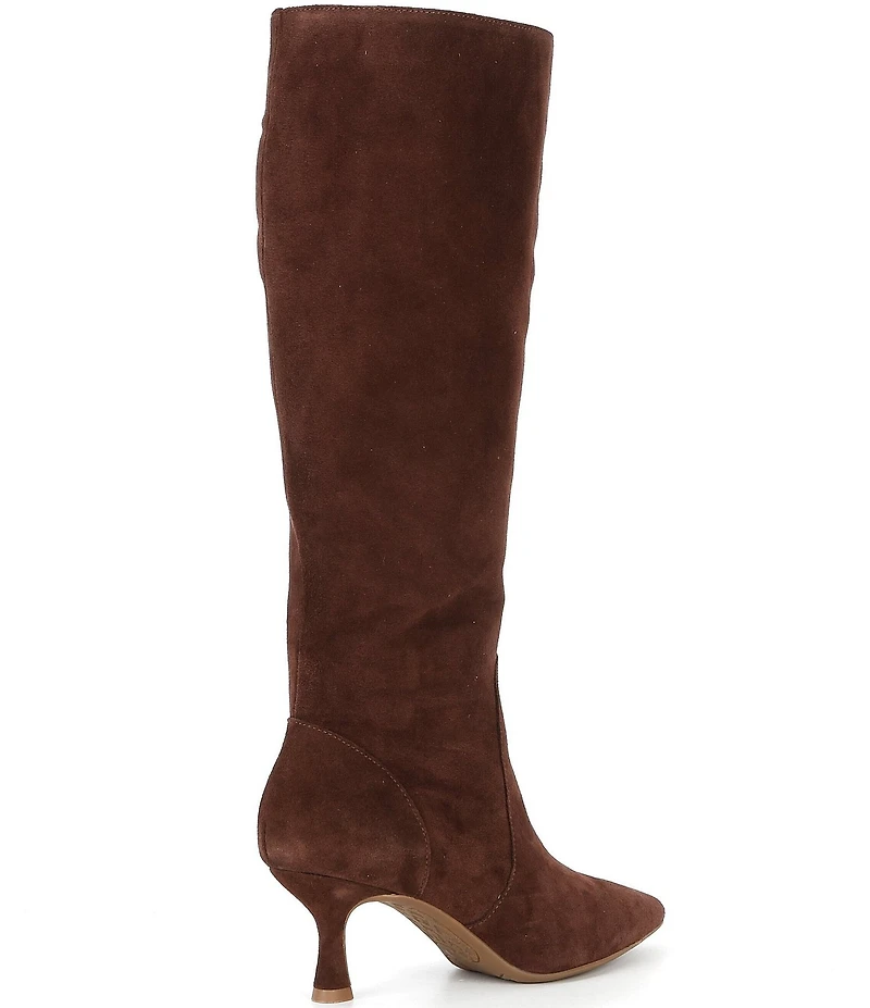 GB It-Girl Suede Pointed Toe Tall Boots
