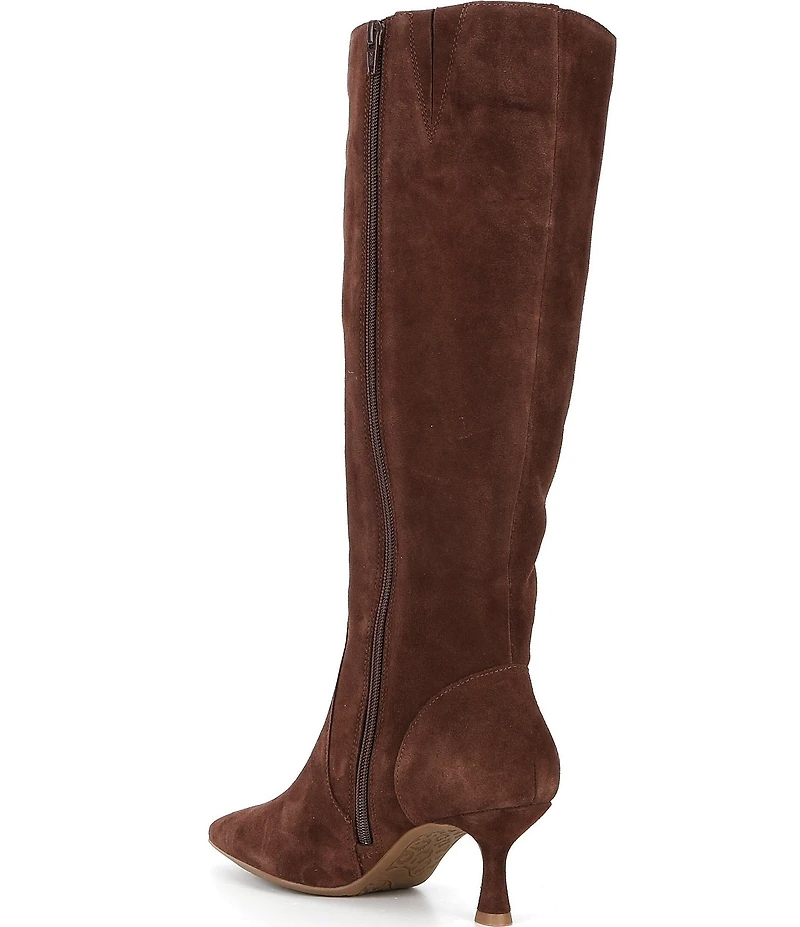GB It-Girl Suede Pointed Toe Tall Boots