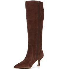 GB It-Girl Suede Pointed Toe Tall Boots