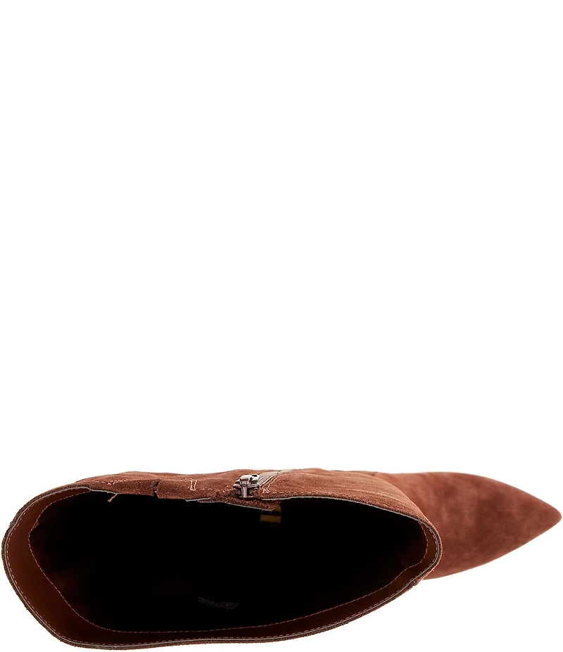 GB It-Girl Suede Pointed Toe Tall Boots