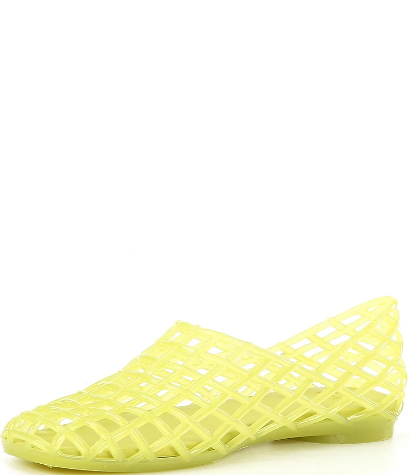 GB Jell-Us Jelly Woven Inspired Slip On Flats