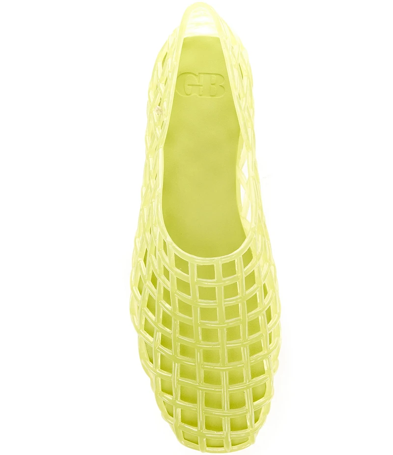 GB Jell-Us Jelly Woven Inspired Slip On Flats